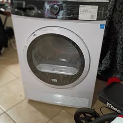 West Bend Clothes Dryer Compact Portable Front Loading for Laundry, Auto and Timed Dry Settings and Anti-Wrinkle, Perfect for Apartments, RV and More,