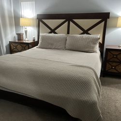 Eastern Bed Frame And Nightstands 