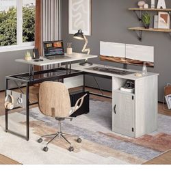 Bestier L Shaped Standing Desk Adjustable Height