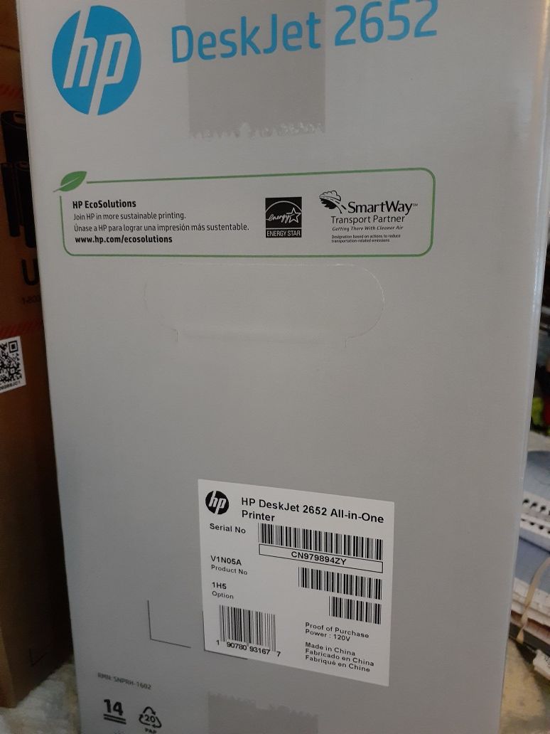 BRAND NEW HP CHROME BOOK AND HP DESKJET 2652 ALL IN ONE PRINTER NEVER BEEN OPENED