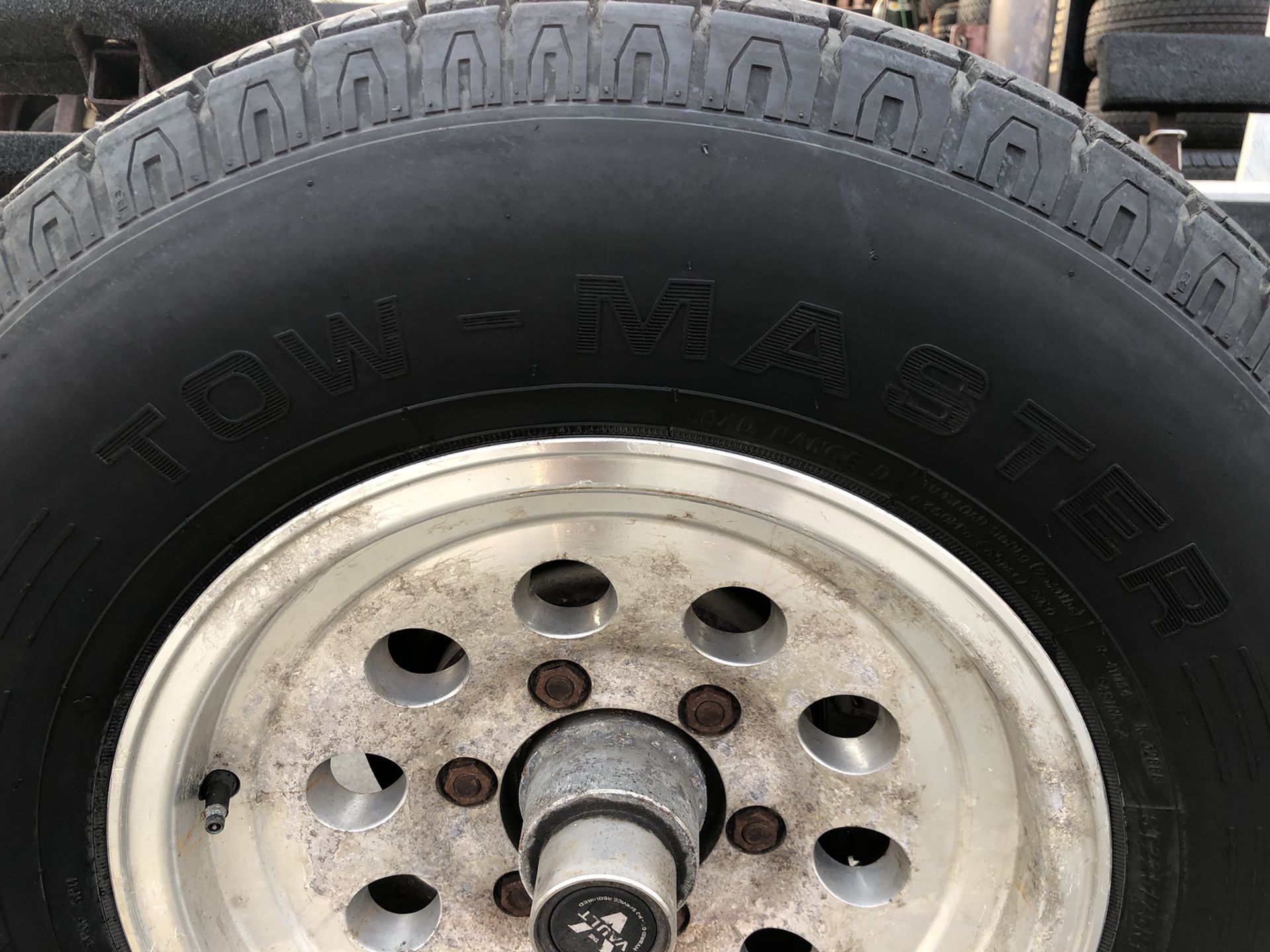 Trailer Tires (3) ST 275 75R15 Tow Master Radial (95% tread)