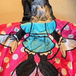 Shower Towel Pancho Style Minnie Mouse