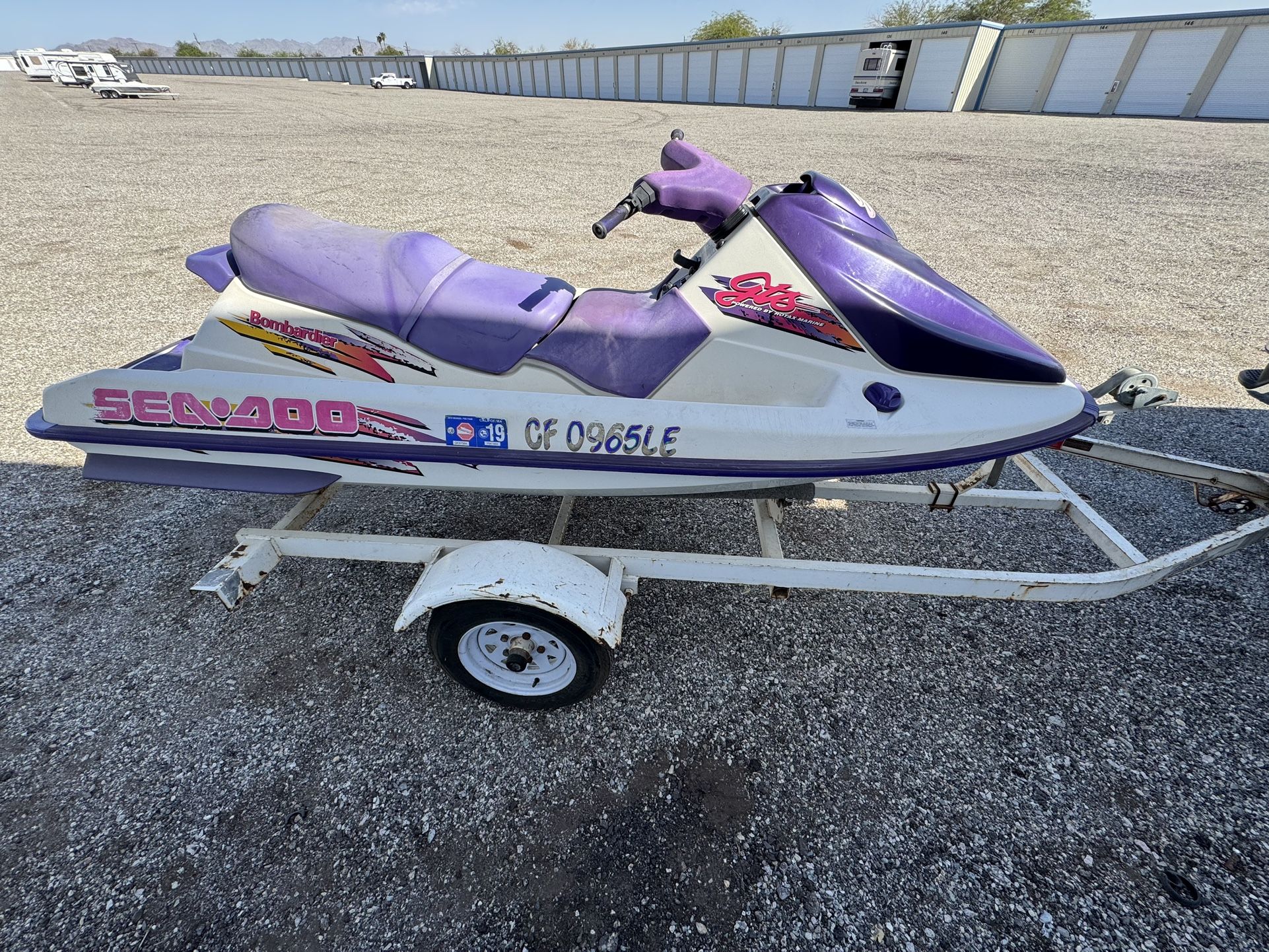 1996 Seadoo GTS (No Trailer for Parts)