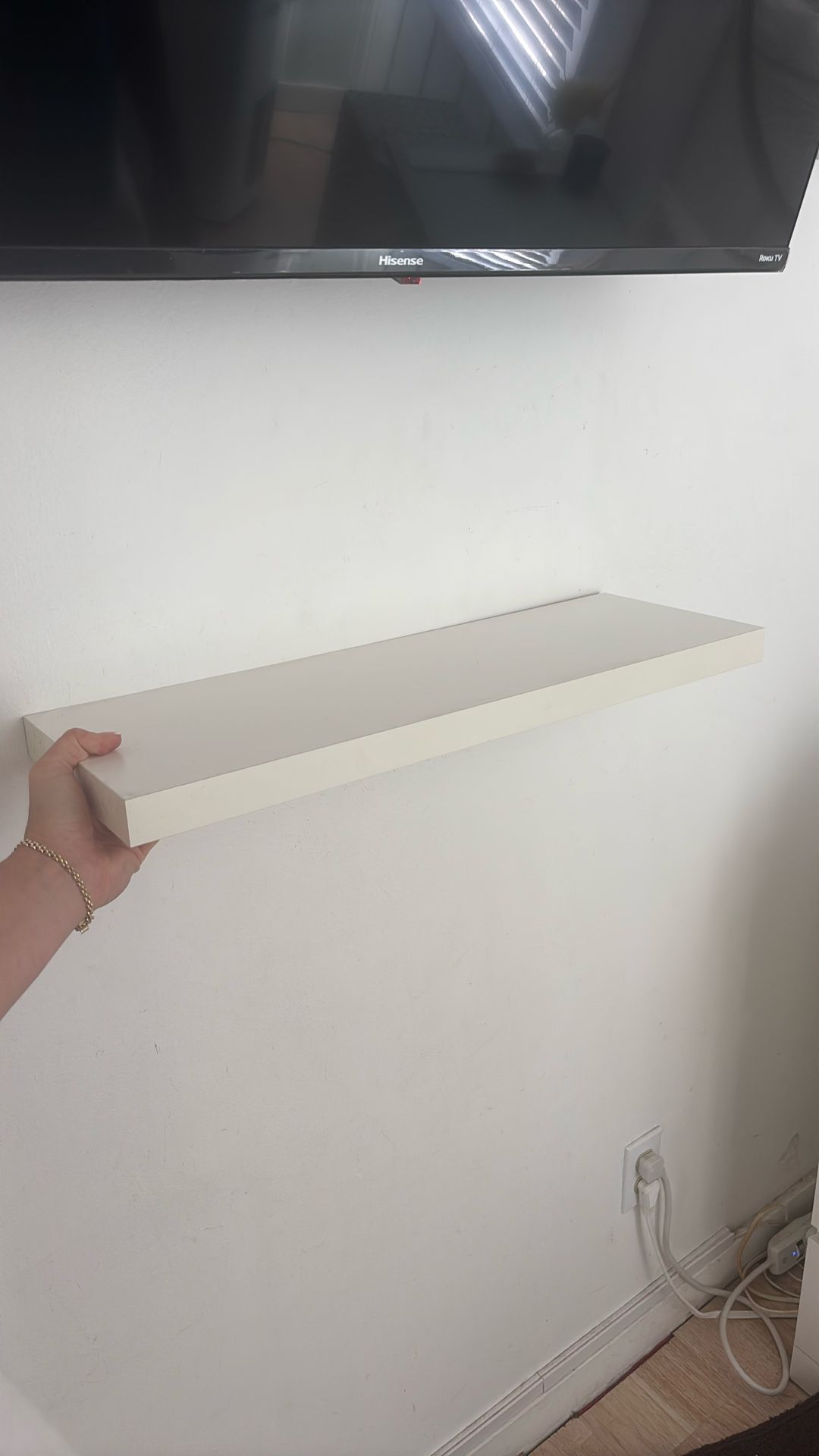 White Floating Shelves