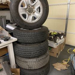 4 iron man 225/70 r18 All country A22 Plus Spare Tire Including Rims $40 Each