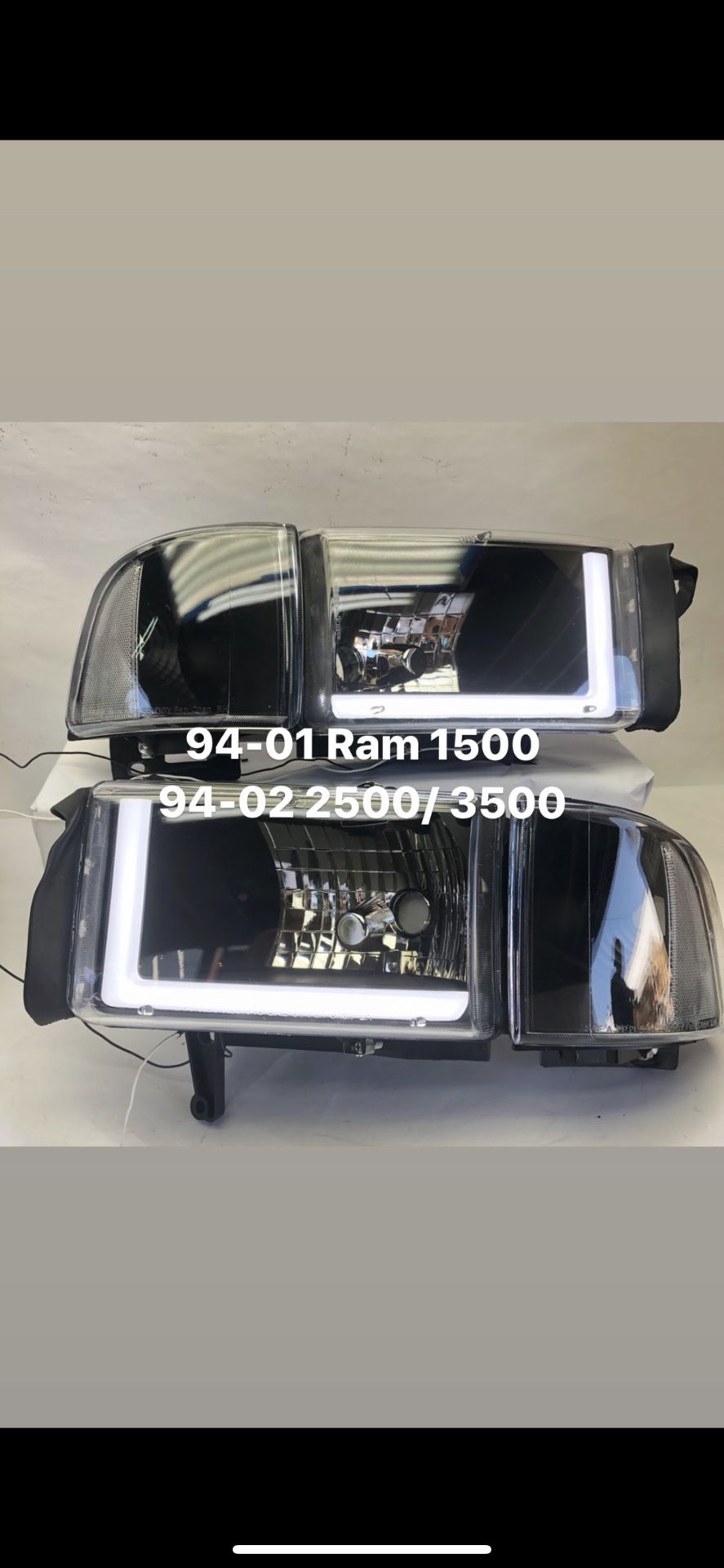 94-01 Dodge Ram 1500 94-02 Dodge Ram 2500/3500 LED headlights