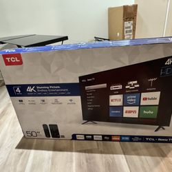 TCL 4k TV 50”