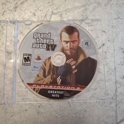 GRAND THEFT AUTO IV GTA 4 PS3 PlayStation 3 DISC ONLY video game