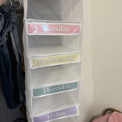 Kids Weekly Clothes Organizer