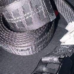 Off White Black Industrial Belt (One size fits all)