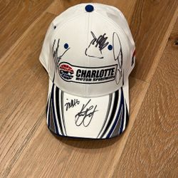 Authentic Multi-signed Charlotte Motor Speedway Hat