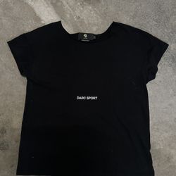Darc Sport Cropped Oversized T-shirt - Size Medium (Black)