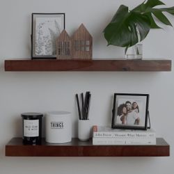 Homeforia Rustic Farmhouse Floating Shelves