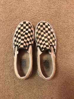 Black and white checkered vans