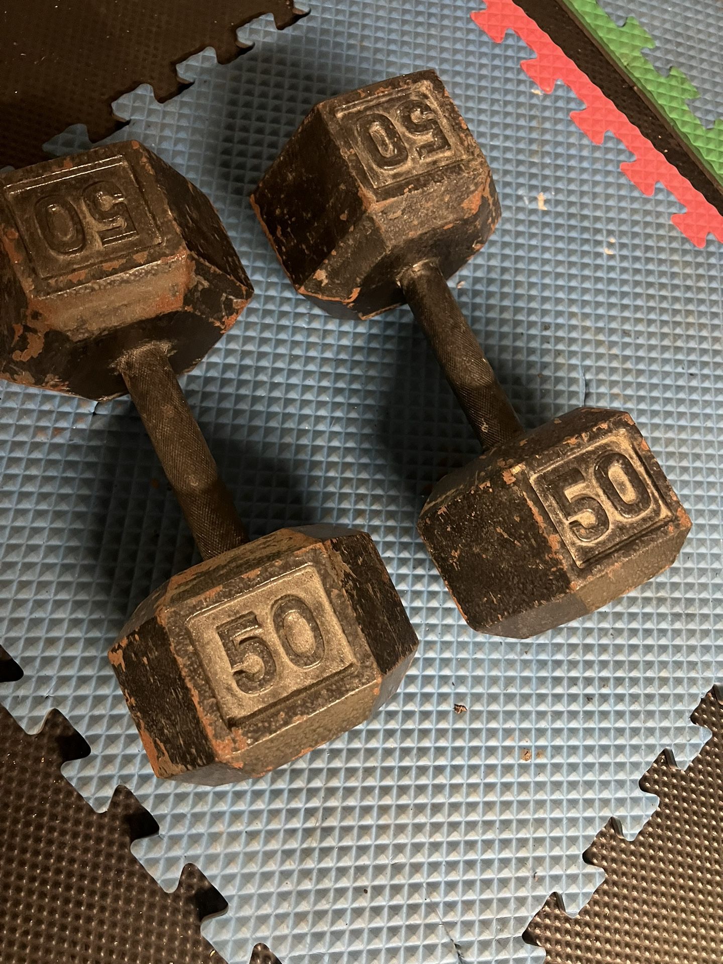 50LB Pair Of Dumbbells 