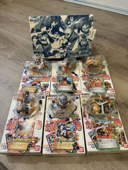Rare Set: Naruto Konoha Emaki Figurine/Card Set - 6