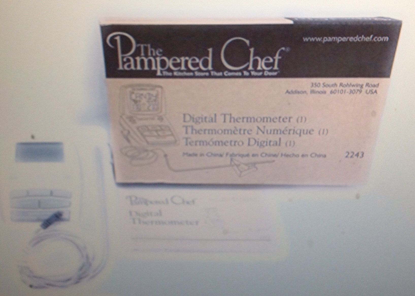 Pampered chef digital thermometer