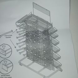NEW Candy/Gum Rack With Casters
