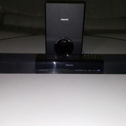 Phillips Bluetooth sound bar with bass speaker