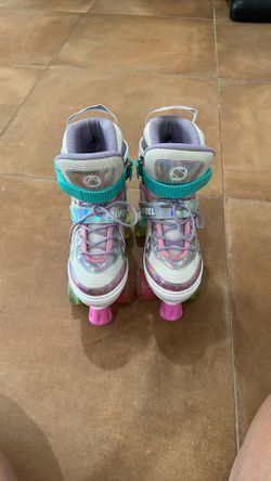 Rainbow Roller Skates