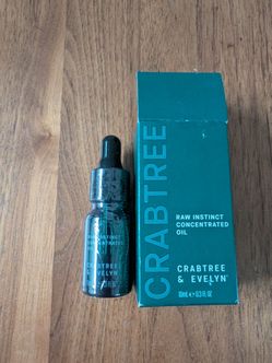 New! Crabtree & Evelyn Raw Instinct Concentrated Oil - 10ml