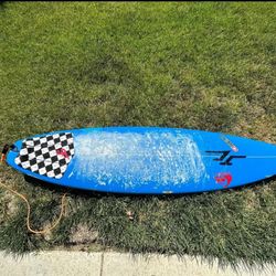 Used 6’2 Blue Surfboard and bag