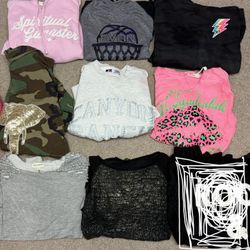 8 Items Women’s Winter Clothes Sweaters, Sweatshirts, And A Jacket
