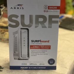 ARRIS Surfboard DOCSIS 3.1 Gigabit Cable Modem, Approved for Cox, Xfinity, Spectrum & Others, - New Condition
