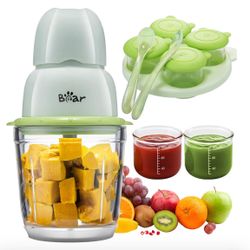 New Bear Baby Food Maker, Baby Food Processor Set with Baby Food Containers