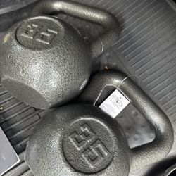 35.lbs X 2 Kettlebells NEW