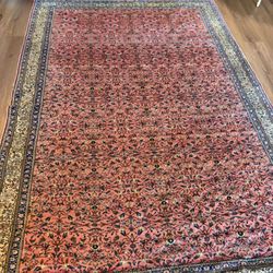 Hand-made rug crafted/carpet