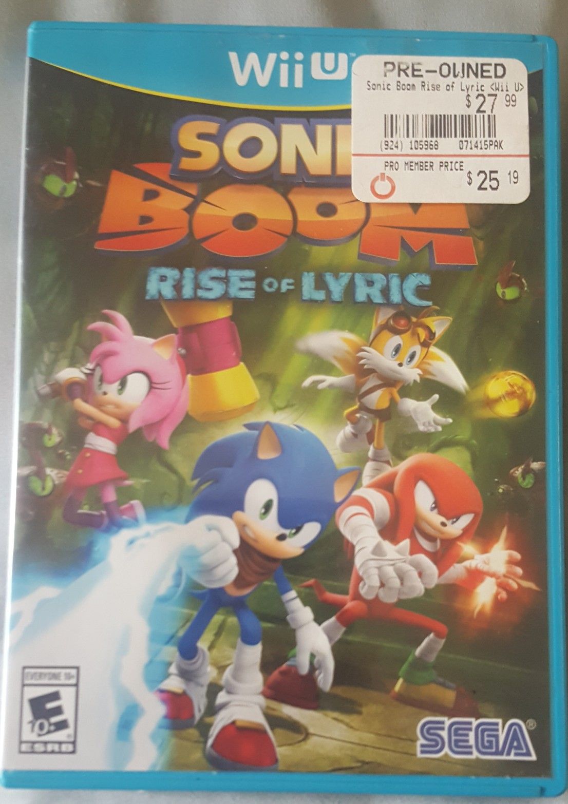 Sonic Boom Rise of Lyric for Nintendo Wii u