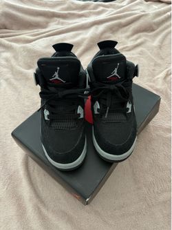 Jordan 4s Black Canvas