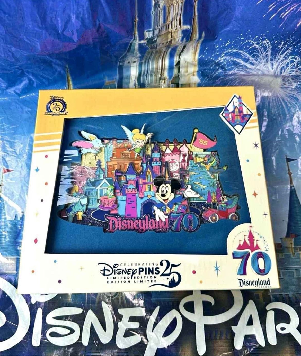 ISO Disneyland 70th Anniversary Limited Edition Super Jumbo Pin