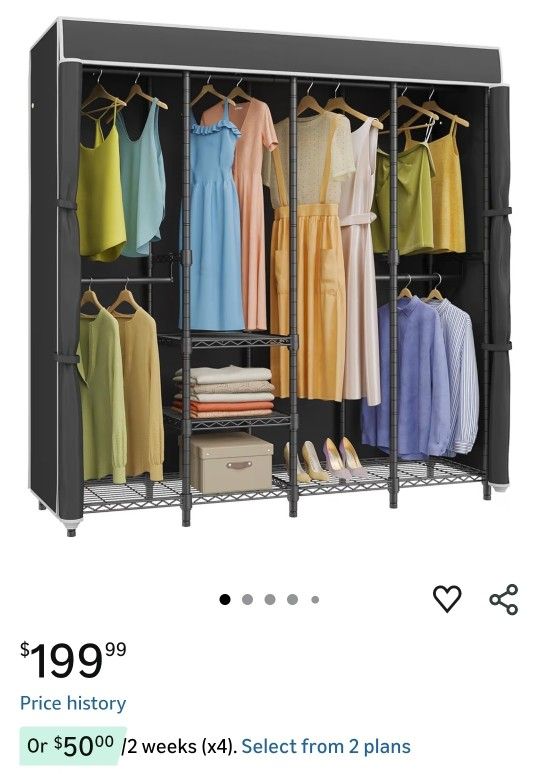 Portable Freestanding Clothing Rack