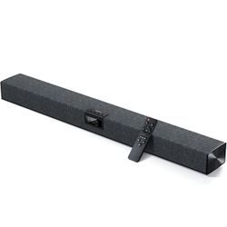 Sound Bar for TV - Wireless 35 Inch Soundbar Speaker w/Built-in Subwoofer, Stereo Surround Sound, DSP, HDMI Bluetooth 5.0 Optical AUX USB Connectivity