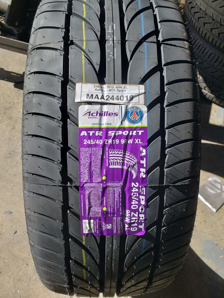 245/40/19 Achilles ATR Sport 2 - new Tires