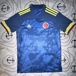 Colombia blue soccer jersey