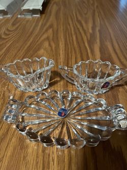 Hershey’s Clear Glass Candy Dishes – Made in USA (Set of 3)