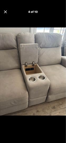 Beautiful elegant upscale luxury Sofa And Matching Electric Loveseat