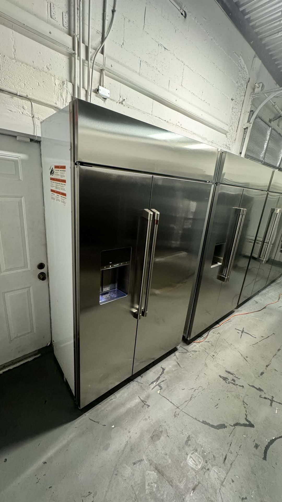Cafe 48 Inch Wide 28.7 Cu. Ft. Full Size Refrigerator with AutoFill Water Dispenser Model: CSB48YP2NS1