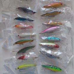 20pcs Brand New Fishing Lures Minnow Baits 20pcs Lot 