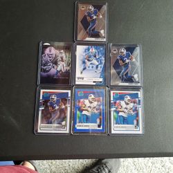 7 Card Lot Gabriel Davis Rookie Cards 