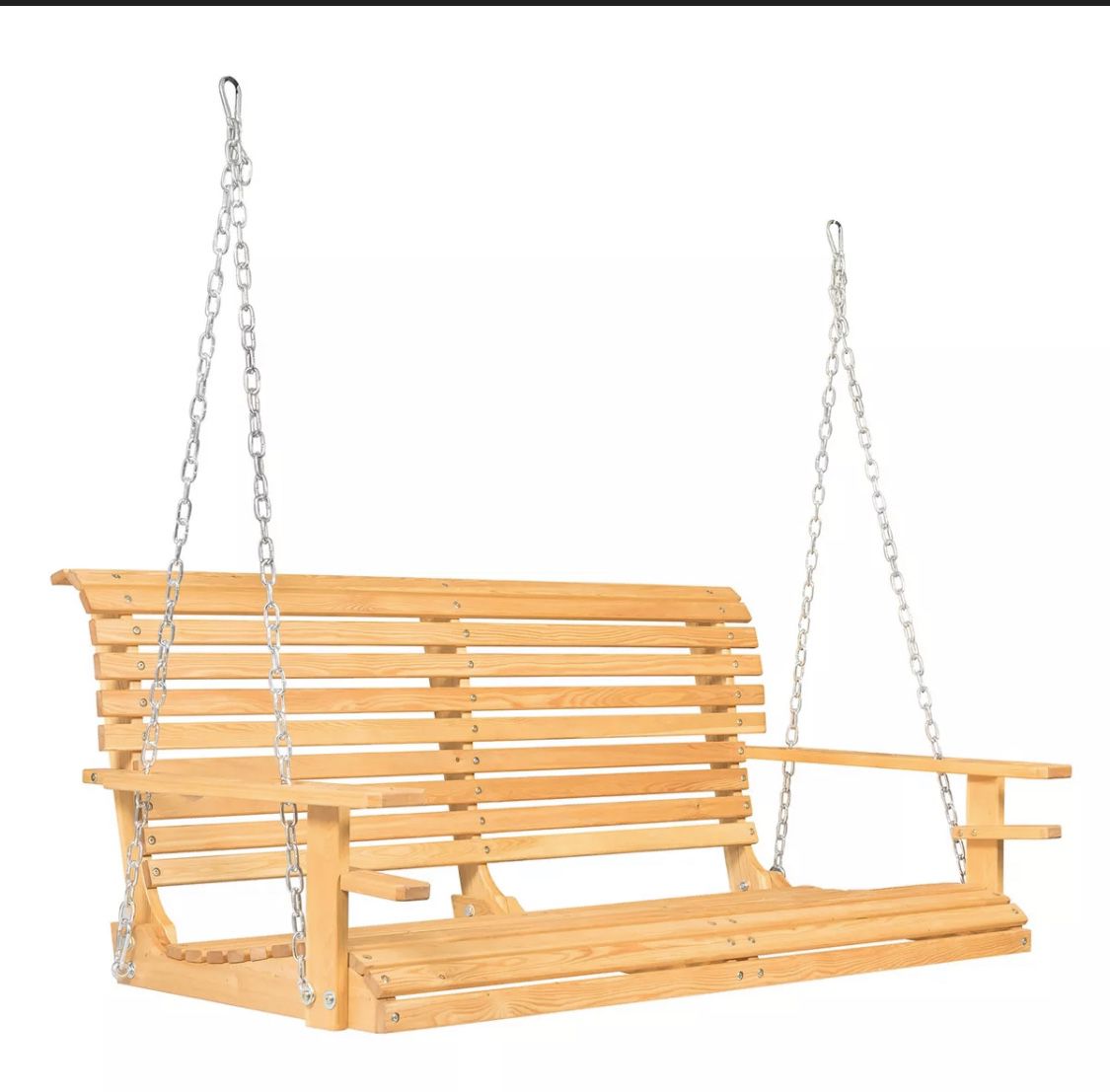 NEW Wooden Swing Patio Chair Garden Deck Furniture
