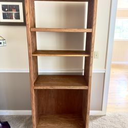 Oak Bookcase (adjustable shelf)