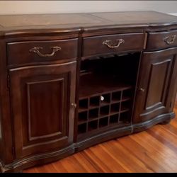 1940s Mahogany And Marble Server