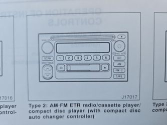 2001 Toyota 4Runner Radio - CD - Cassette Tape Player