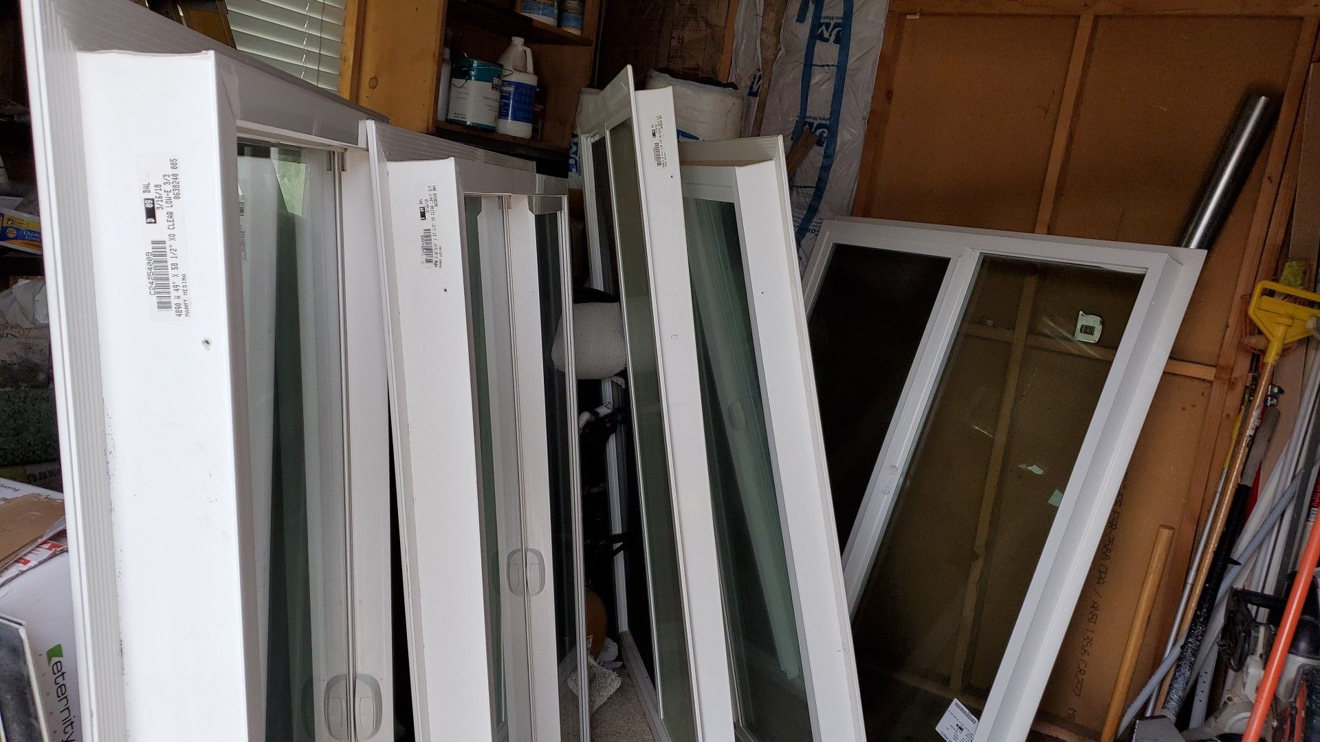 Retro fit windows different sizes $ 350.00 for all 5 1@49X58.1/2 1@ 48.3/4X58.1/2 1@ 48.3/4X59.1/4. 1@48.3/4X65.1/2 1@ 48.3/4X64