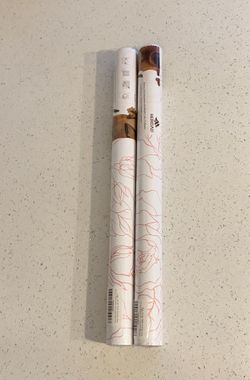 2 Rolls of White and Pink Floral Wallpaper