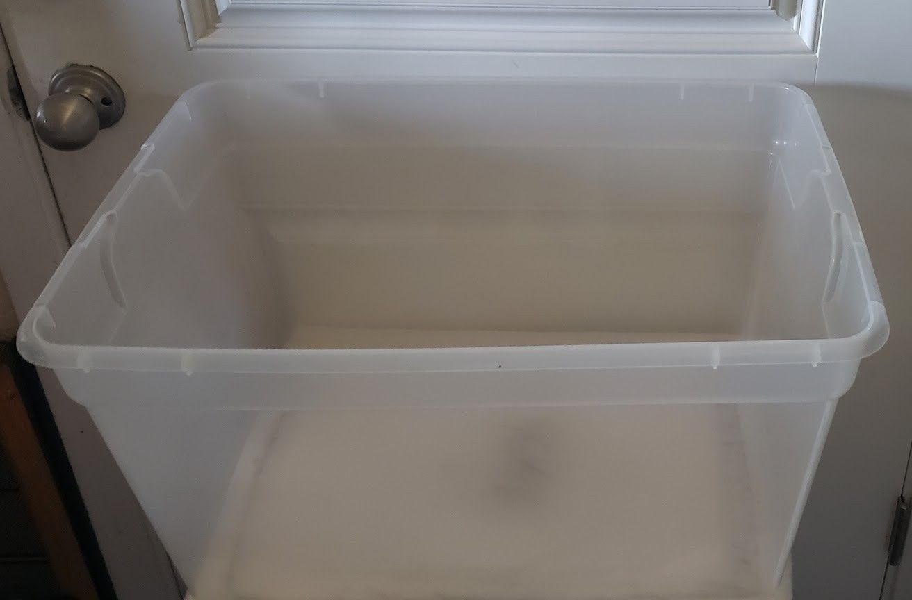 Clear Sterilite Storage Bin (without lid)